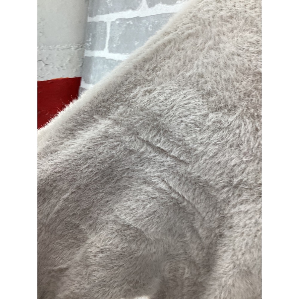 Abercrombie & Fitch Soft AF Eyelash Knit Mock Neck Sweater Taupe Beige Large - Picture 4 of 6